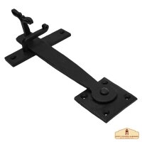 Iron door bolt rustic black