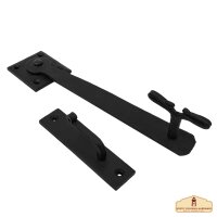 Iron door bolt rustic black