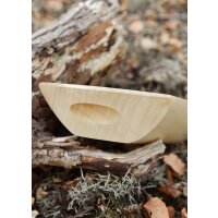 Wooden trough made of lime wood, smooth, sealed, approx. 30 x 16 x 6 cm