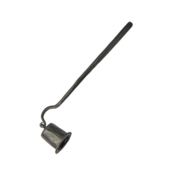 Rustic candle snuffer made of iron, hand-forged