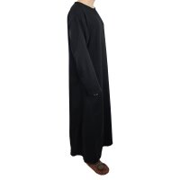 Wizard or magician robe black incl. rope belt