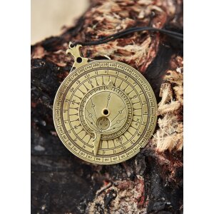 Nocturnal, pocket star clock and tide calculator made of brass