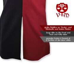 Medieval tabard red / black "Enzio"