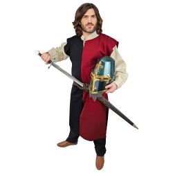 Medieval tabard red / black "Enzio"