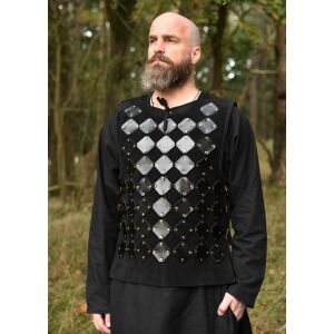 Suede torso armor, black "Vares"