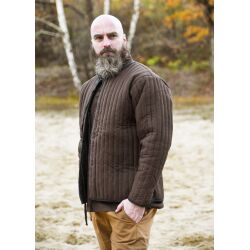 Padded jacket, brown-black