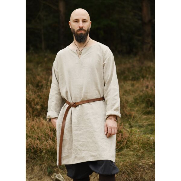 Medieval linen tunic, natural