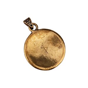 Viking disc brooch amulet bronze