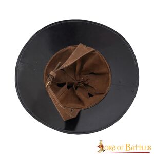 Medieval kettle helmet with leather lining, 18 gauge (1.3...