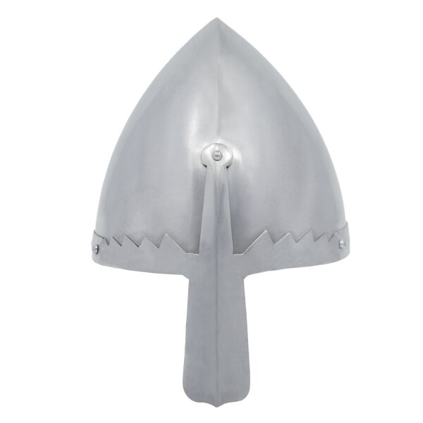 Saint Wenceslaus Nasal Helmet with Leather Liner 18 gauge