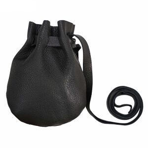 Leather pouch for coins and dice