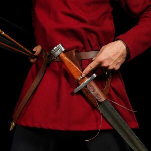 Sword holder for left-handers