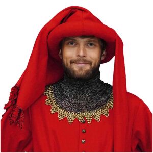Late medieval woolen chaperon 15th century red