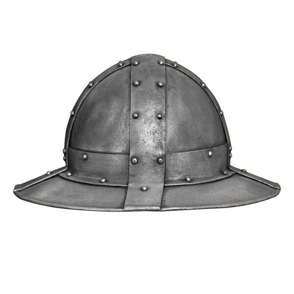 Medieval infantry cauldron hat