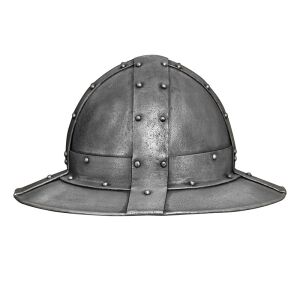 Medieval infantry cauldron hat