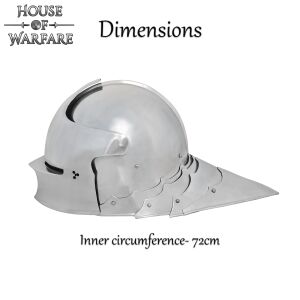 Medieval German sallet helmet