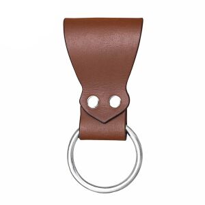 Leather frog for axes and swords, brown