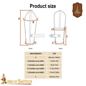 Medieval bracers for women