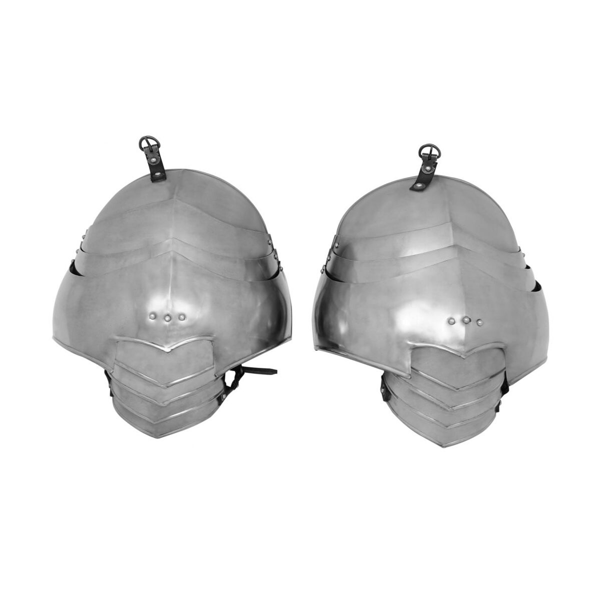 Large shoulder plates made from 20-gauge box