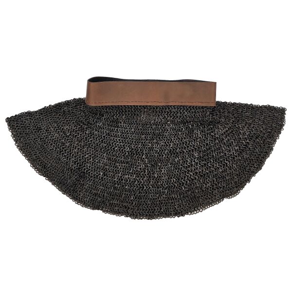 Medieval carbon steel chainmail collar