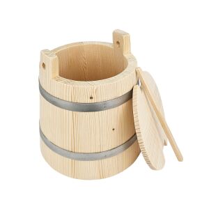 Wooden conical tub 3 l with lid