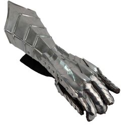 Medieval Gothic chainmail gauntlets, 16 gauge (1.6 mm)