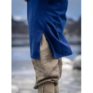 Viking tunic, short-sleeved, blue “Loki”