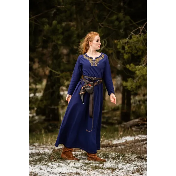 blue viking dress Viking Apron Dress, Blue