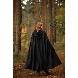 Medieval cape black “Johannes”