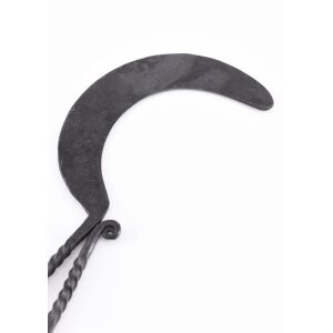 Hand-forged medieval steel sickle