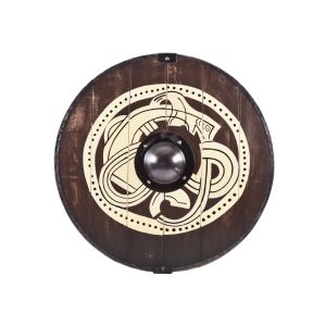 Viking shield with griffin motif, hand-painted, 61 cm (24...
