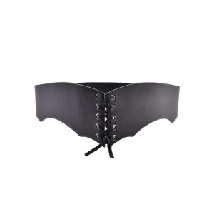 Leather corset belt