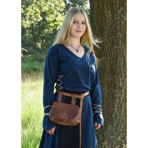Medieval long leather belt, 190 cm (74.8 inches), leather...