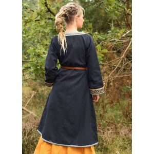 Embroidered Viking coat, dark blue "Ella"