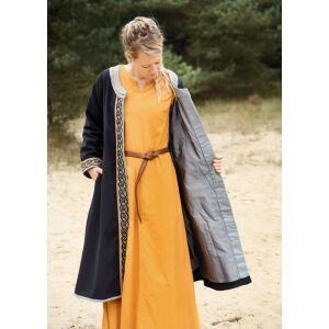 Embroidered Viking coat, dark blue "Ella"