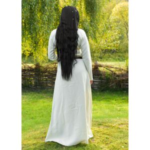 Simple Viking dress, wool, natural, "Celeste"