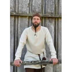 Simple Viking tunic, wool, natural "Bjane"