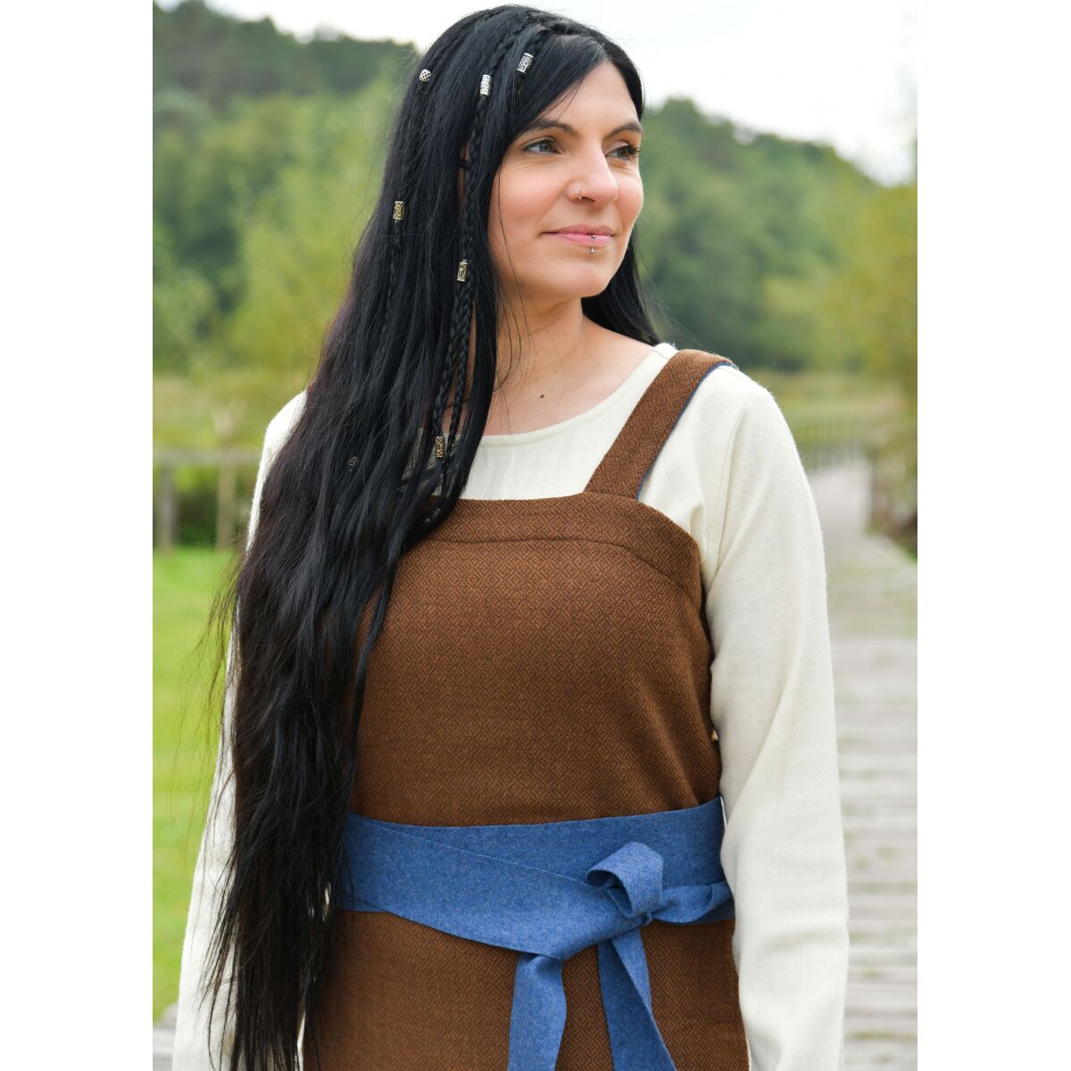 Viking wool belt blue "Joan" box