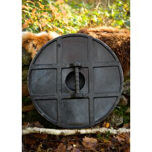 LARP Viking Shield, blue/brown, 60 cm (23.6 inches) "Fjorn"