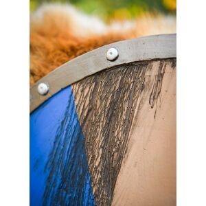 LARP Viking Shield, blue/brown, 60 cm (23.6 inches) "Fjorn"