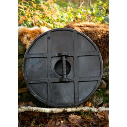 LARP Viking Shield, blue/brown, 60 cm (23.6 inches) "Fjorn"
