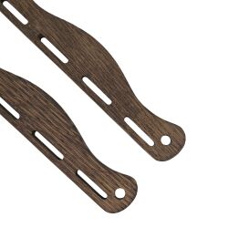 1 pair of Viking bag hangers dark oak "Birka" 20 cm
