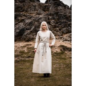 Womens dress Alvilda with round neckline - Medieval