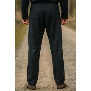 Medieval trousers black drawstring "Peter"