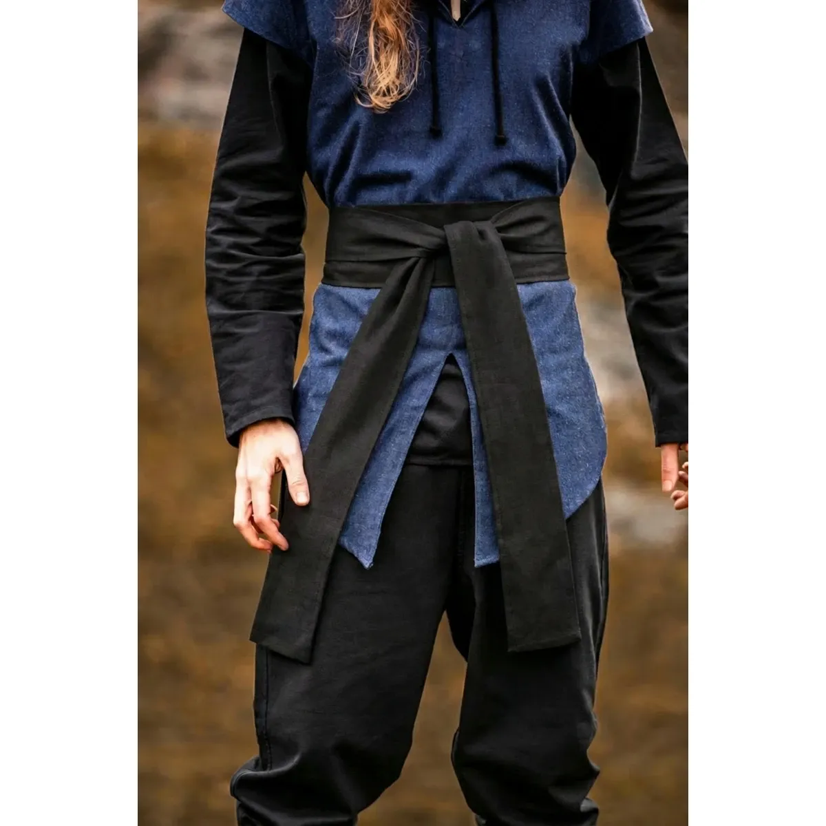 Medieval fabric belt Linen wrap belt uni box