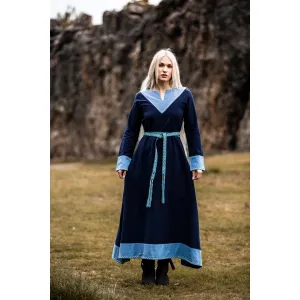 Medieval tie belt cotton embroidery unisex "Vigga"
