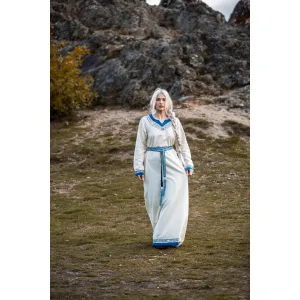 Medieval tie belt cotton embroidery unisex "Vigga"