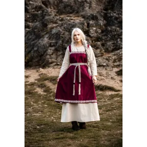 Medieval tie belt cotton embroidery unisex "Vigga"