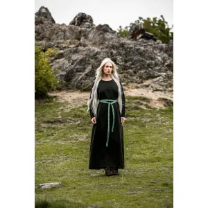 Medieval tie belt cotton embroidery unisex "Vigga"