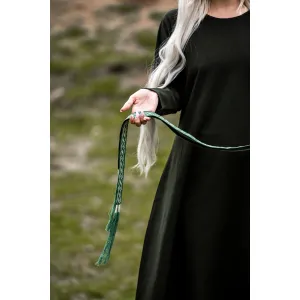 Medieval tie belt cotton embroidery unisex "Vigga"